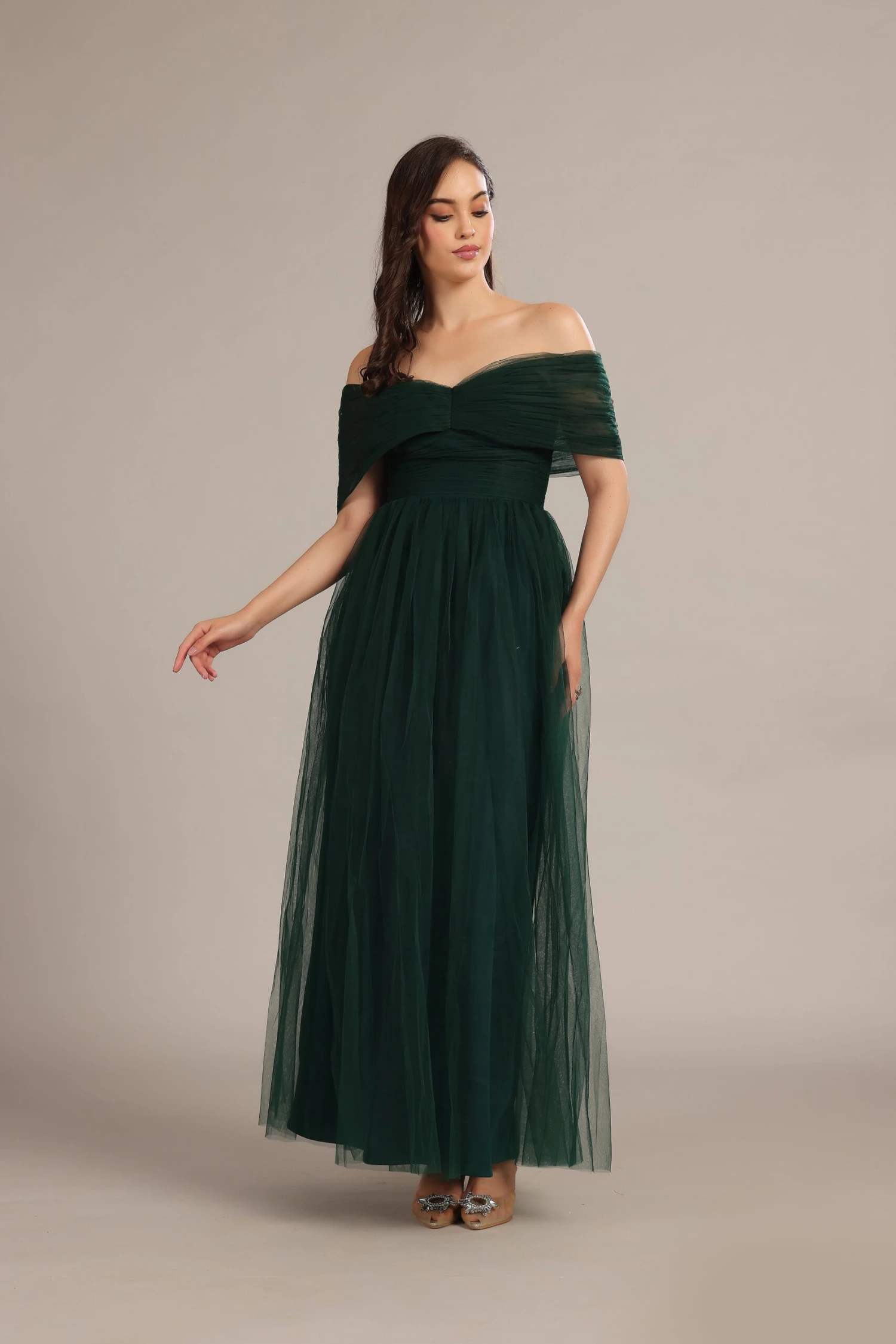 Gillian Maxi Dress In Emerald Green 5 Gillian Maxi Dress In Emerald Green - Image 5