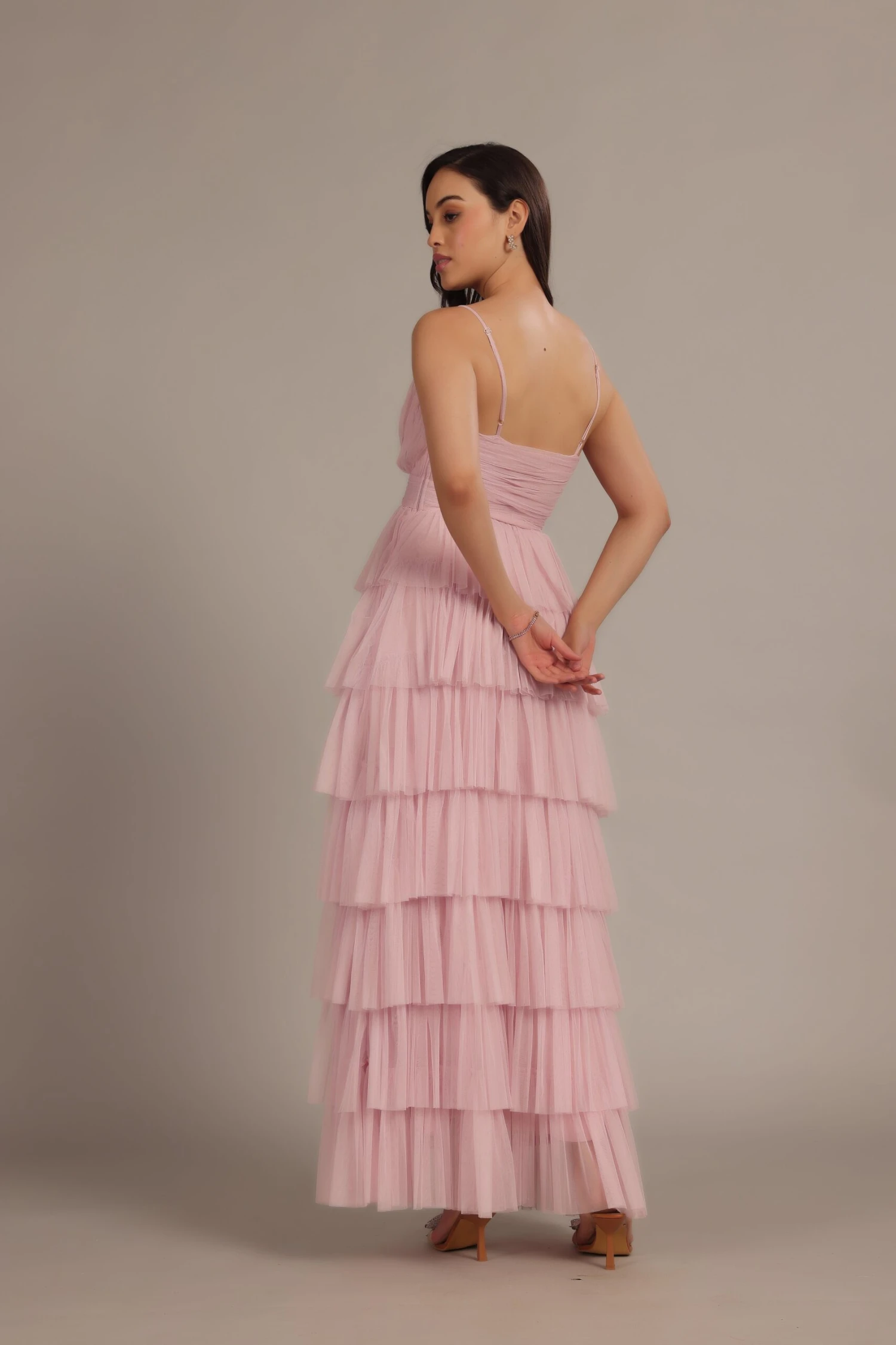 Oakley Maxi Dress In Powder Pink 6 Oakley Maxi Dress In Powder Pink - Image 6