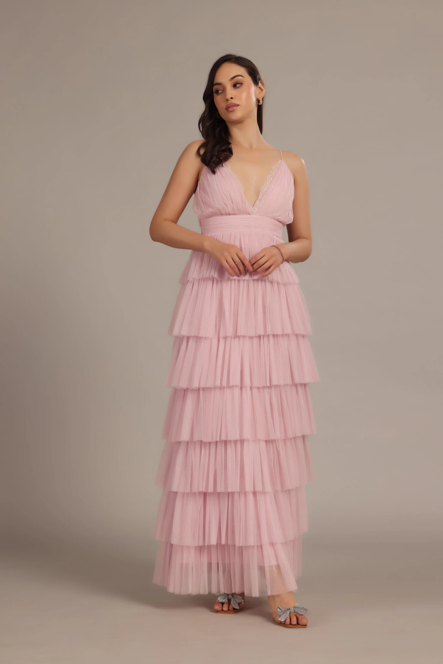 Oakley Maxi Dress In Powder Pink 2 Oakley Maxi Dress In Powder Pink - Image 2