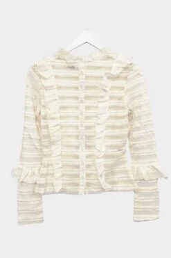 Caladium Long Sleeve White Mesh Top 9 Caladium Long Sleeve White Mesh Top -Laceand Beads websiteimages 27